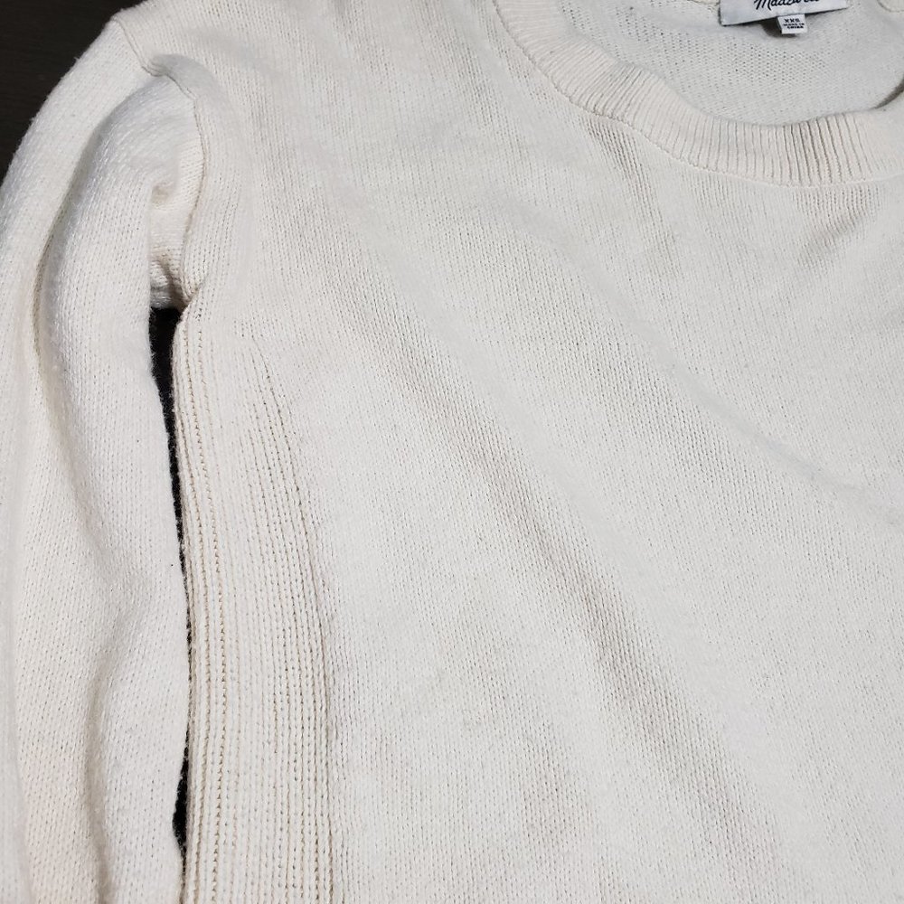 Madewell White off Sweater Cotton Blend XXS - Picture 9 of 12